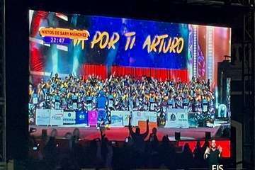 Actuación de la murga teldense Los Nietos de SaryManchez en la segunda fase del concurso carnavalero de la capital grancanaria/FJS Fotografía y TA.